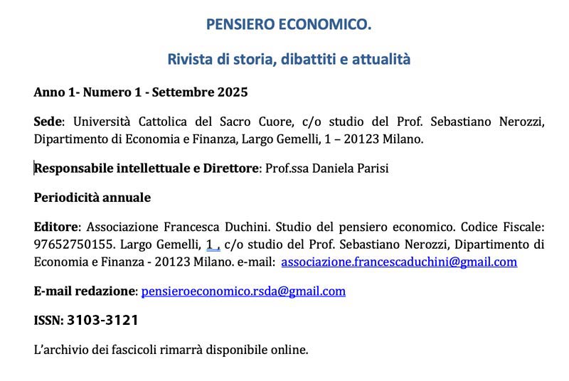 Rivista cover con issn